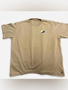 Nike Tan Short-Sleeve Logo Tee size (L)